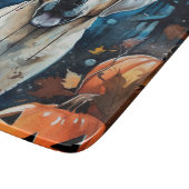 Halloween Anatolian Shepherd met pompoenen eng Snijplank (Hoek)