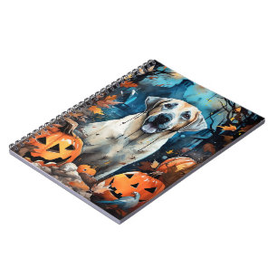 Halloween Anatolische Herdershond Met Pompoenen Gr Notitieboek