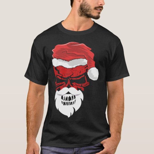 Halloween and Christmas Skull Graphic Tees Hallowe (Voorkant)