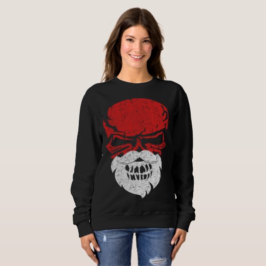 Halloween and Christmas Skull Graphic Tees Hallowe (Voorkant volledig)
