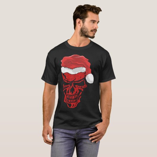 Halloween and Christmas Skull Graphic Tees Hallowe (Voorkant volledig)