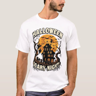 Halloween Angstaanjagende Nacht Spokenhuis Vollema T-shirt