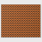 Halloween Angstige Kat Cadeaupapier (Vlak)