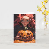 Halloween Anime B Kaart (Gele Bloem)