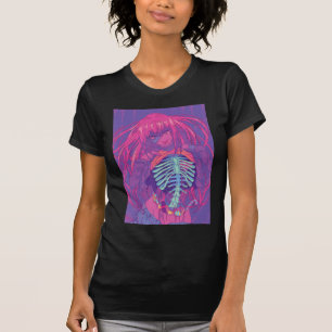 Halloween Anime Spooky Anime Girl Waifu Scary T-shirt