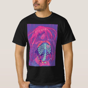 Halloween Anime Spooky Anime Girl Waifu Scary T-shirt