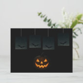 Halloween-ansichtkaarten met pompoenen kaart (Staand voorkant)