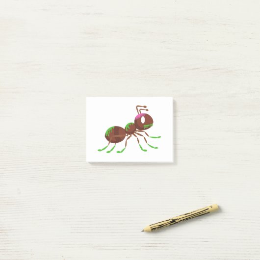 Halloween Ant zombie Post-it® Notes (Op bureau)