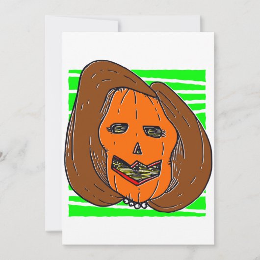halloween anti Nancy Pelosi-pompoenmonster Kaart (Voorkant)