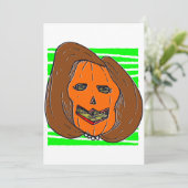 halloween anti Nancy Pelosi-pompoenmonster Kaart (Staand voorkant)