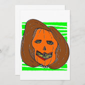 halloween anti Nancy Pelosi-pompoenmonster Kaart (Voorkant / Achterkant)