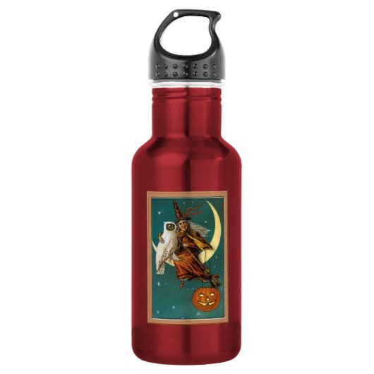 HALLOWEEN Antieke Heks Waterfles (Voorkant)