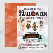 Halloween Any Age verjaardagsfeestje Kaart (Voorkant / Achterkant)