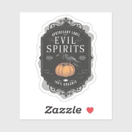 Halloween Aperthecary Label Evil Spirits Potion (Vel)