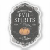 Halloween Aperthecary Label Evil Spirits Potion (Voorkant)