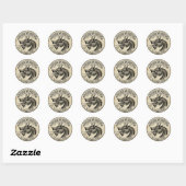 Halloween Apothecary Dragon's Breath Ronde Sticker (Vel)