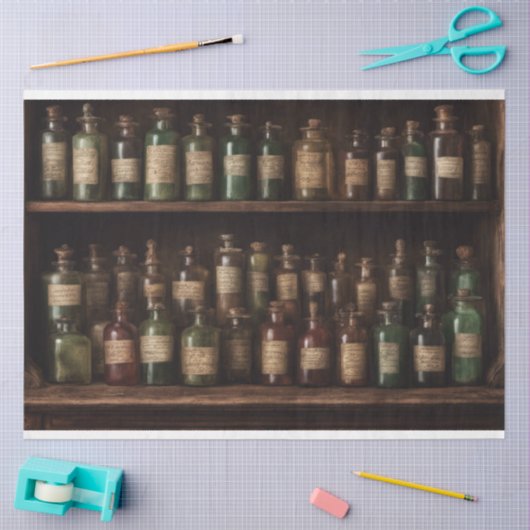 Halloween Apothecary Flessen Heks Outlander Tissuepapier (Craft)