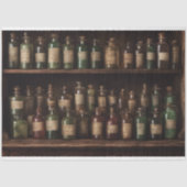 Halloween Apothecary Flessen Heks Outlander Tissuepapier (Voorkant)