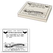 Halloween Apothecary Label - Vampire Bloed - Rubberstempel (Gestempeld)
