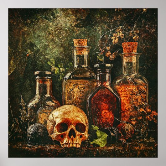 Halloween  Apothecary Poster (Voorkant)