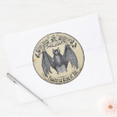 Halloween Apothecary Wing of Bat Ronde Sticker (Envelop)
