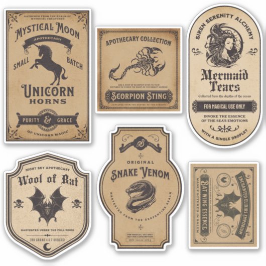  Halloween Apothecary Witch Potion Label (Voorkant)