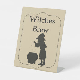 Halloween Apotheek Heksenbrouwsel Reclamebord Met Voetstuk
