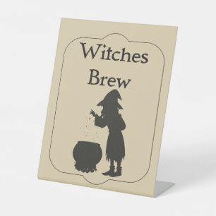 Halloween Apotheek Heksenbrouwsel Reclamebord Met Voetstuk