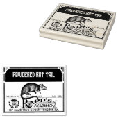 Halloween apotheek Label - Rat Tail - Rubberstempel (Gestempeld)