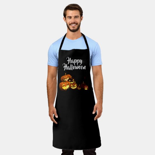 Halloween Apron Schort (Gedragen)