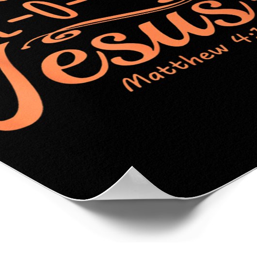 Halloween Are You Herfst-o-ween Jesus Matthew Chri Poster (Hoek)