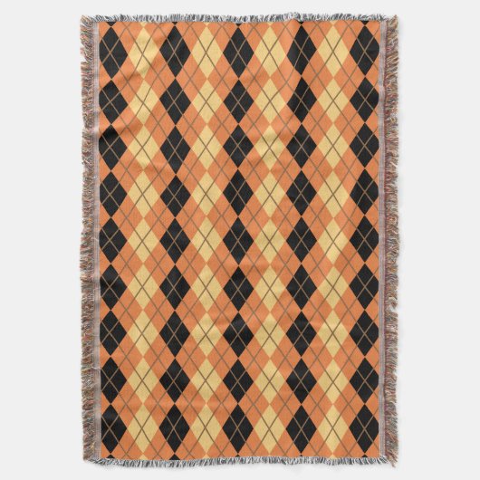 Halloween Argyle Deken (Voorkant Verticaal)