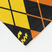Halloween Argyle Fleece Deken (Hoek)