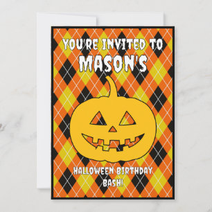 Halloween Argyle jack op lantaarn Kaart