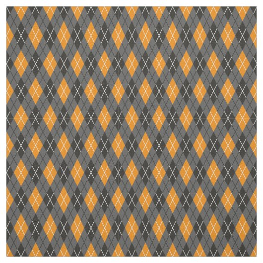 Halloween Argyle Pattern Stof (Swatch)