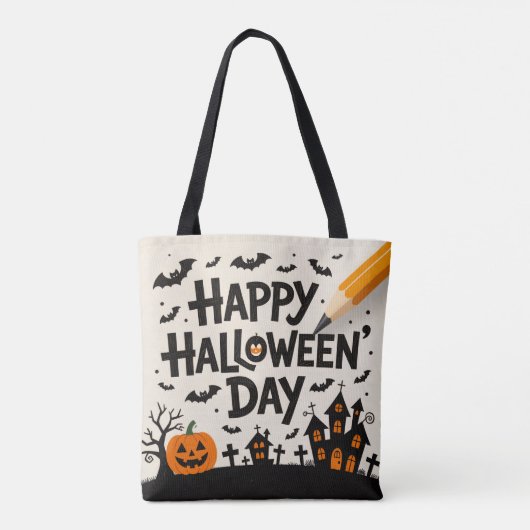 Halloween-armtas Tote Bag (Achterkant)