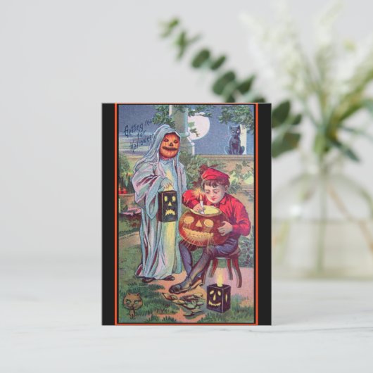  Halloween Art Briefkaart (Staand voorkant)