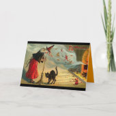  Halloween Art - Cat ontmoet de heks! Kaart (Voorkant)