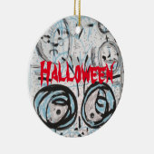 Halloween Art Collectie Keramisch Ornament (Rechts)