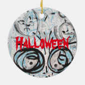 Halloween Art Collectie Keramisch Ornament (Achterkant)