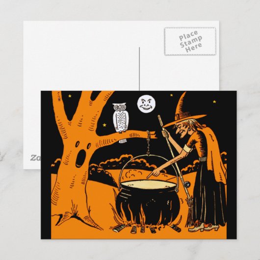  Halloween Art Feestdagenkaart (Voorkant / Achterkant)