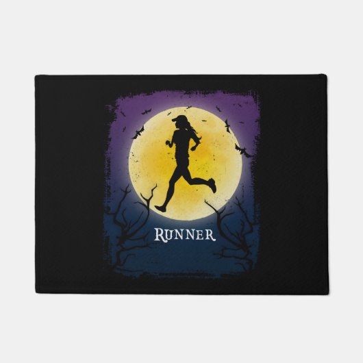 Halloween Art Marathon Runner Deurmat (Voorkant)