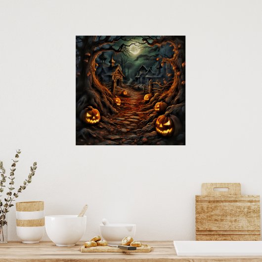 Halloween Art Poster (Keuken)