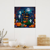 Halloween Art Poster (Keuken)