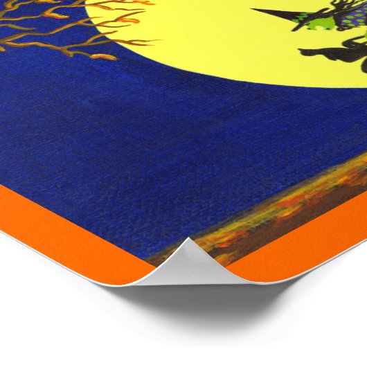 Halloween art poster "Broken Broom" (Hoek)