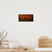 Halloween Art poster "Happy Halloween" (Keuken)