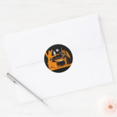  Halloween Art Ronde Sticker (Envelop)