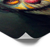 Halloween Art. Sad en Scary Clown. AI CREËER Poster (Hoek)