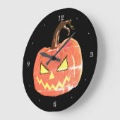 Halloween Art Scary Pumpkin Wall klok (Hoek)