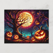 Halloween Art Scene Briefkaart (Voorkant)